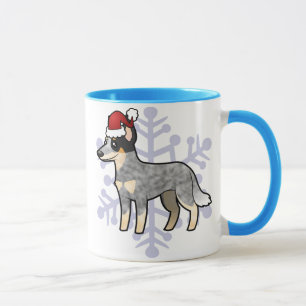 Caneca Cão/Kelpie australianos do gado do Natal