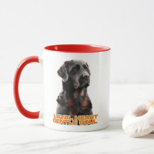 Caneca Cão Negro Elegante - Arte Pet Realista