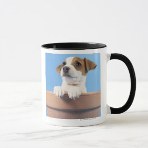 Caneca Cão no flowerpot