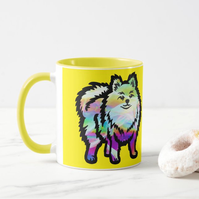 Caneca Cão Pomerano (Com Donut)