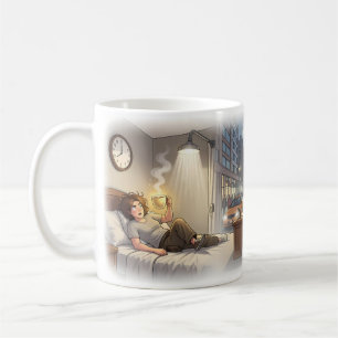 Caneca Caos de Café na Cidade na Segunda-feira