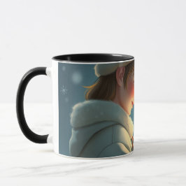 Caneca Cãozinho de café casal de Amor