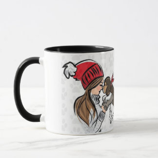 Caneca cãozinho preto versátil