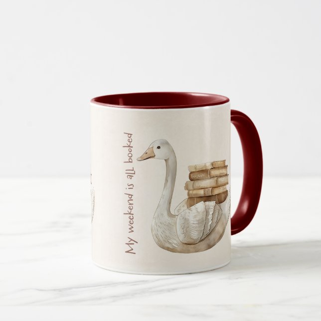 Caneca Capa de Citação de Amante de Livros Fofa (Frente Esquerda)