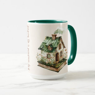 Caneca Capa de Citação de Amante de Livros Fofa