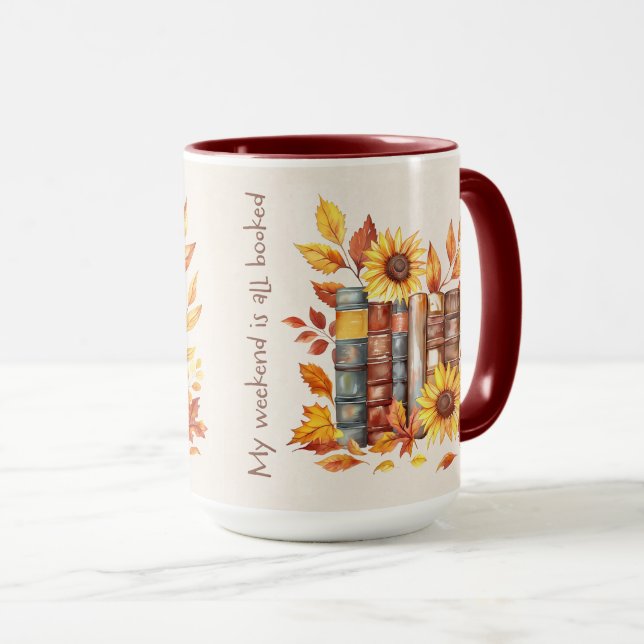 Caneca Capa de Citação de Amante de Livros Fofa (Frente Esquerda)