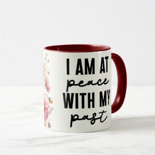 Caneca Capa de Citação Floral Inspiradora/Positiva