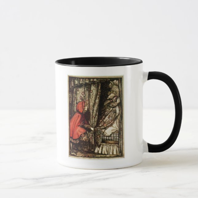 Caneca Capa de equitação vermelha pequena de Arthur (Direita)
