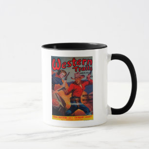 Caneca Capa de revista ocidental das fugas