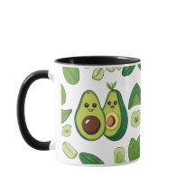 Capa de telefone de Casal Avocado | Funny Kawaii F