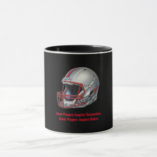 Caneca Capacete de Futebol Arte Pop de Bons Jogadores Ins