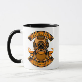 Caneca Capacete de mergulho de capacete de mergulho de ág