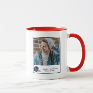 Caneca Capacete Ole Miss Futebol   Azul escuro