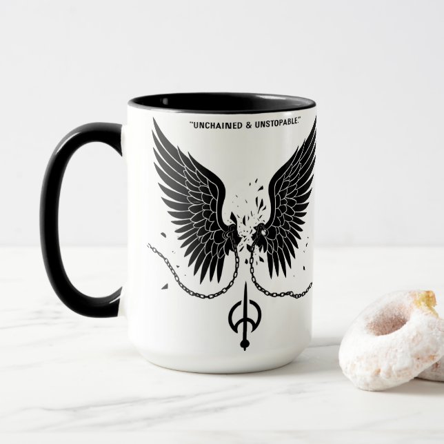 Caneca Capacitação de Cobra e Design Wing (Com Donut)