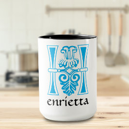 Caneca Capital Decorativo Botânico Medieval H