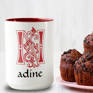 Caneca Capital Decorativo Botânico Medieval N Mug