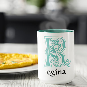 Caneca Capital Decorativo Botânico Medieval R