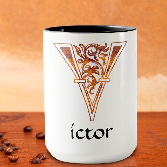 Caneca Capital Decorativo Botânico Medieval V (Criador carregado)