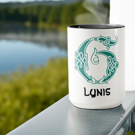 Caneca Capital Decorativo do Nó Celta do século XVI G