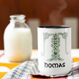 Caneca Capital Decorativo do Nó Celta do século XVI T