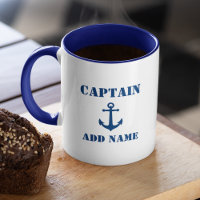 Capitão de Âncora Náutica da Vintage ou Nome do Ba