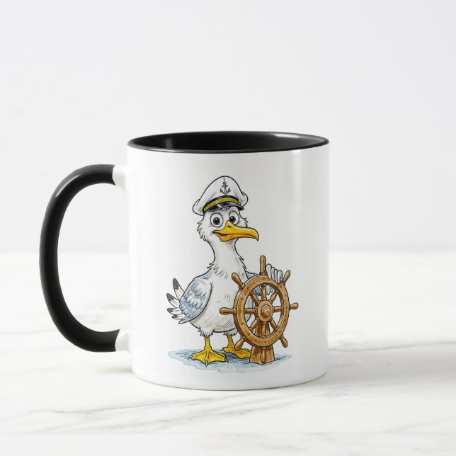 Caneca Capitão de Navio Quadrinho da Gaivota (Esquerda)
