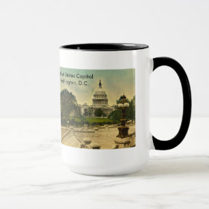 Caneca Capitólio dos Estados Unidos das Etapas da Bibliot