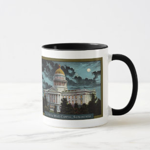 Caneca Capitólio Estadual da Califórnia em Lua