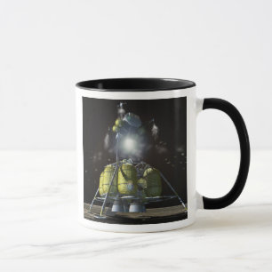 Caneca Capitulação do artista de uma nave espacial nova