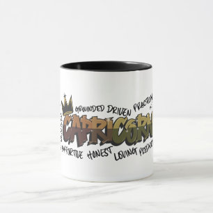 Caneca Capricorn Zodiac Grafite