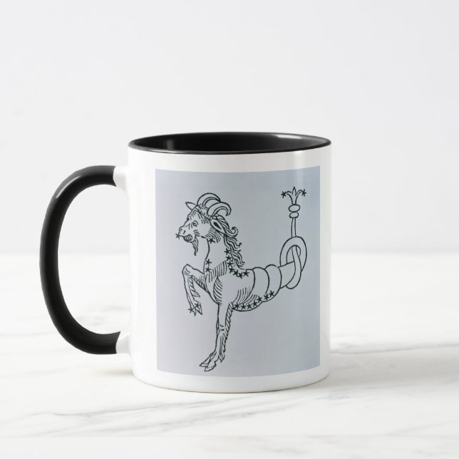 Caneca Capricórnio (a cabra) uma ilustração 'do ponto de (Esquerda)