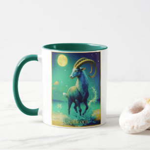 Caneca Capricórnio o Signo do Zodíaco da Cabra do Mar