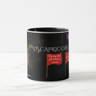 Caneca Capricórnio Red Flags Mug | Zodiac Gift Engraçado