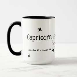 Caneca Capricórnio Zodiac Dezembro Janeiro Aniversário Pr