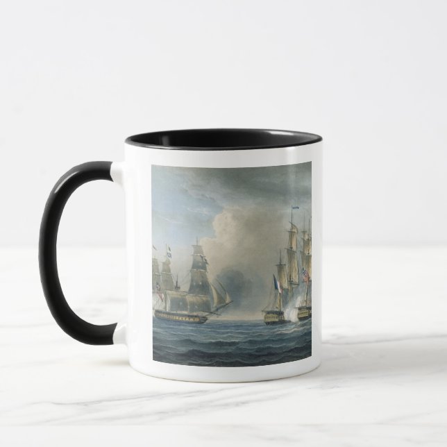 Caneca Captação do Pomone por HMS Arethusa fora de Cuba (Esquerda)