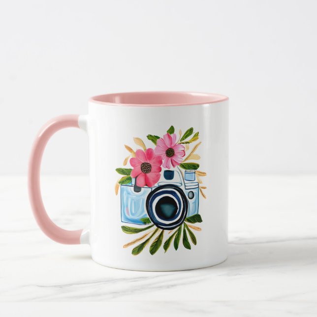 Caneca Capturar a Vintagem Momento da Fotografia (Esquerda)