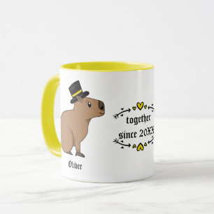 Caneca Capybara casal