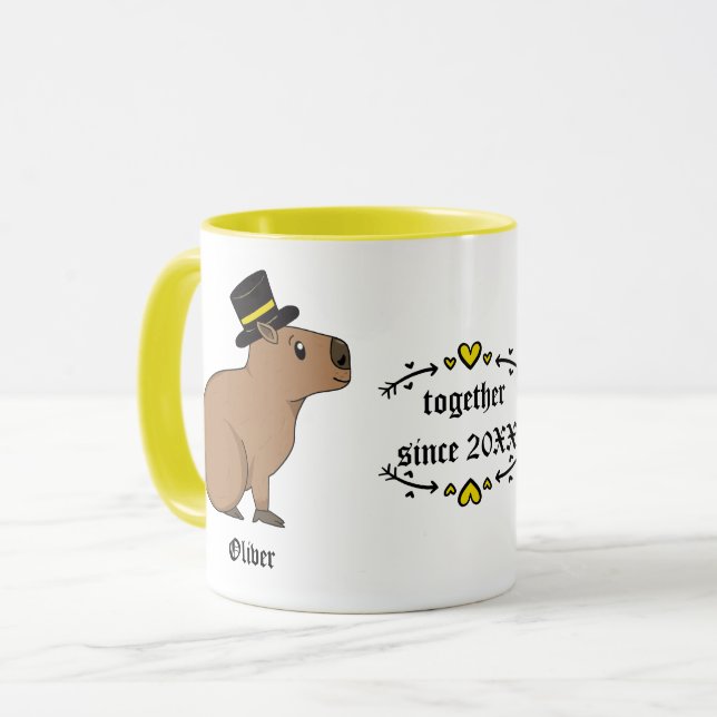 Caneca Capybara casal (Frente Esquerda)