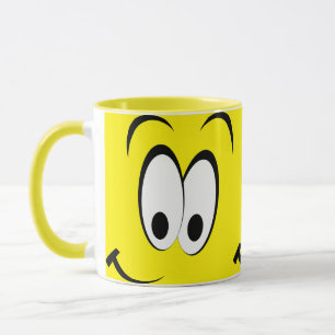 Caneca cara de sorriso emoji