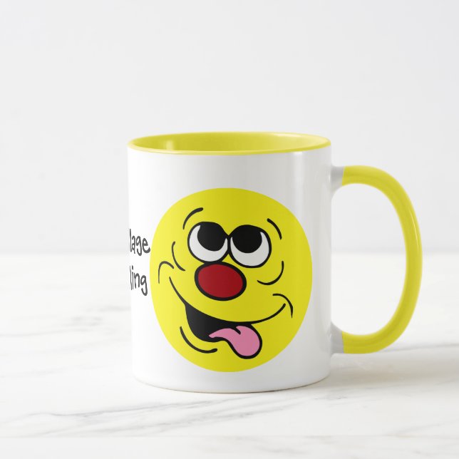 Caneca Cara idiota Grumpey (Direita)
