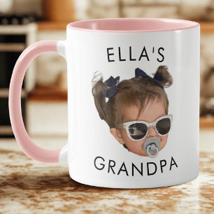 Caneca Cara Personalizada, Cara De Bebê Dady, Vovô Aniver