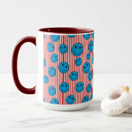 Caneca Cara Sorridente Patriota Retro