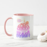 Caracol Whimsical em Magical Mushroom CUSTOM