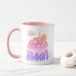Caneca Caracol Whimsical em Magical Mushroom CUSTOM