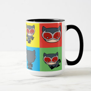 Caneca Caractere de Mulher-Chibi Poses