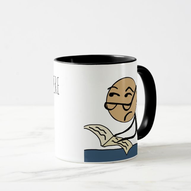 CANECA CARACTERES EDITÁVEL (Frente Esquerda)