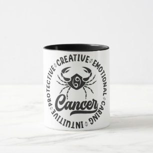 Caneca Características/Cancer do Sinal Zodiac Cuto