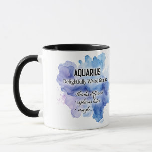 Caneca Características do Signo do Zodíaco Fofas/ Envoltó