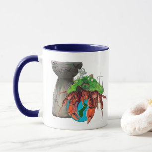 Caneca Caranguejo de coco NCTS + Mug de selo de comando