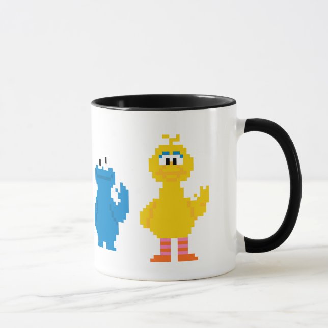 Caneca Caráteres do Sesame Street do pixel (Direita)